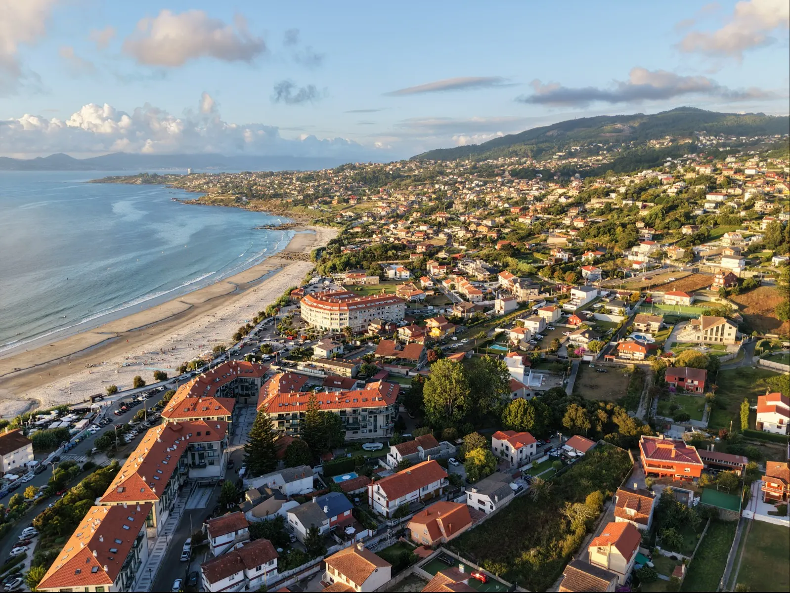 Foto vista de drone